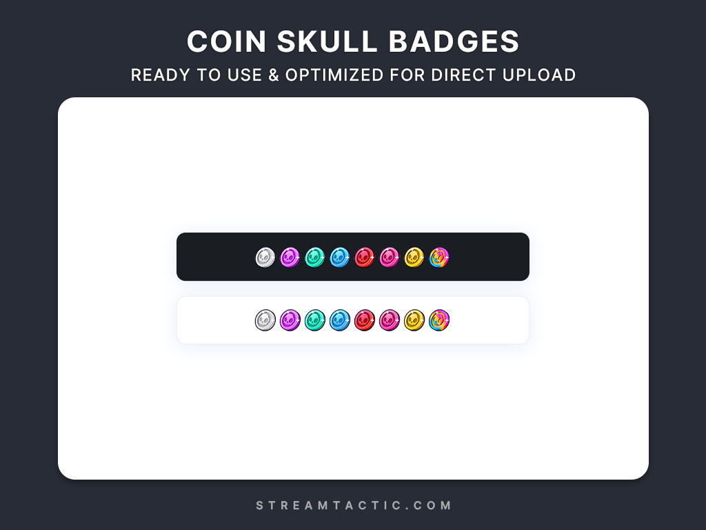 Coin Skull Sub Badges - StreamTactic