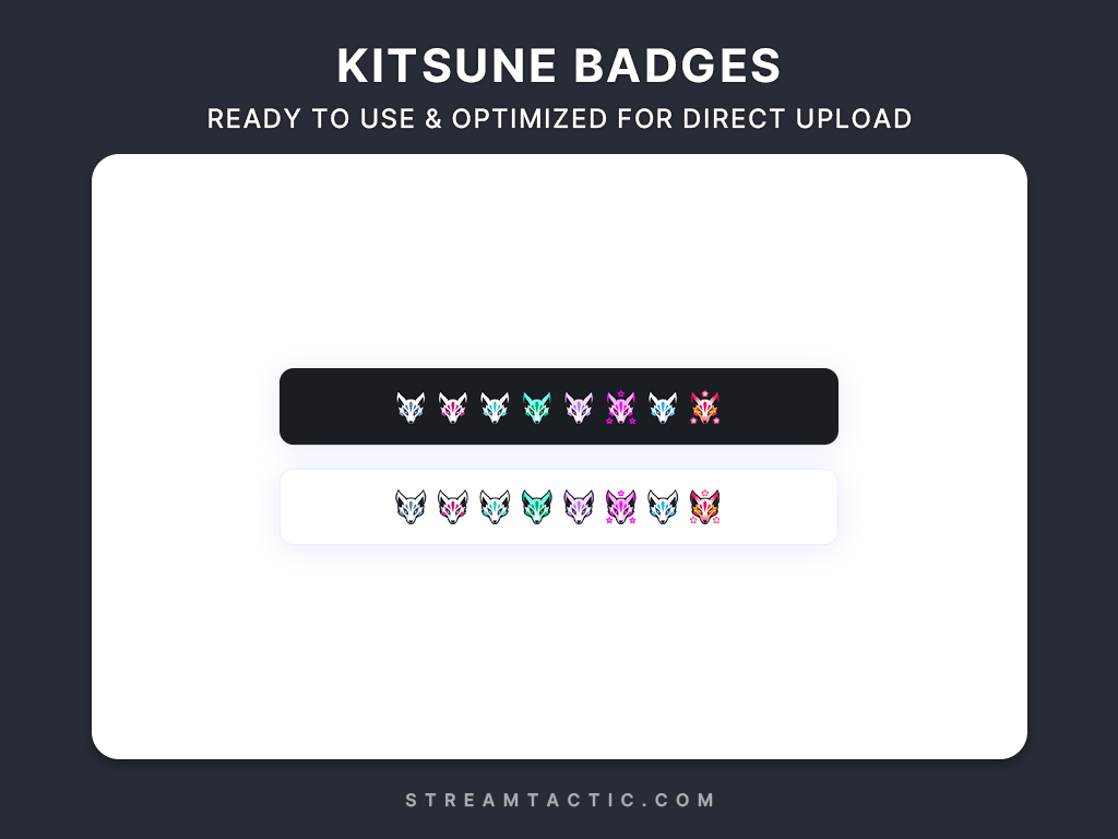 Kitsune Sub Badges - StreamTactic