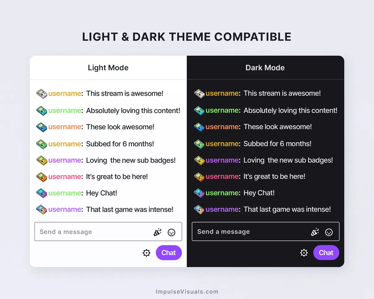 Retro-Console-twitch-sub-badges-light-dark-theme-preview
